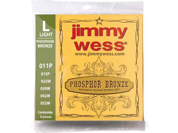 ENCORDADURA JIMMY WESS PARA GUITARRA ACUSTICA DE 6 CUERDAS MOD JWGA-811BF