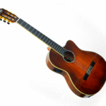 GUITARRA ELECTROACUSTICA TRES PINOS, CAFE TRANSPARENTE MOD TPCES-0600 BR