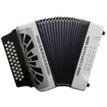 Acordeón Diatónico Hohner A48231 Compadre Sol-Do-Fa - Blanco con Funda