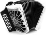 Acordeón Diatónico Hohner A48231 Compadre Sol-Do-Fa - Blanco con Funda - Image 3
